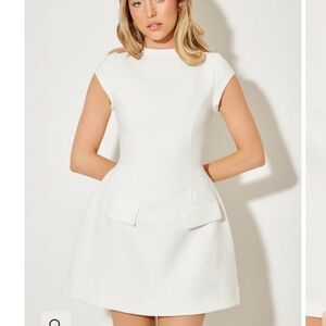 The Ultimate Muse Cap Sleeve Mini Dress